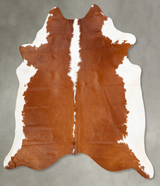 Hereford XX-Large Brazilian Cowhide Rug 8'4"H x 7'4"W #B28825 by Hudson Hides