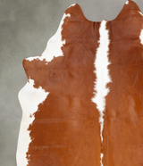 Hereford XX-Large Brazilian Cowhide Rug 8'4"H x 7'4"W #B28825 by Hudson Hides