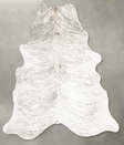 Grey Brindle X-Large Brazilian Cowhide Rug 6'9"H x 6'4"W #B28829 by Hudson Hides
