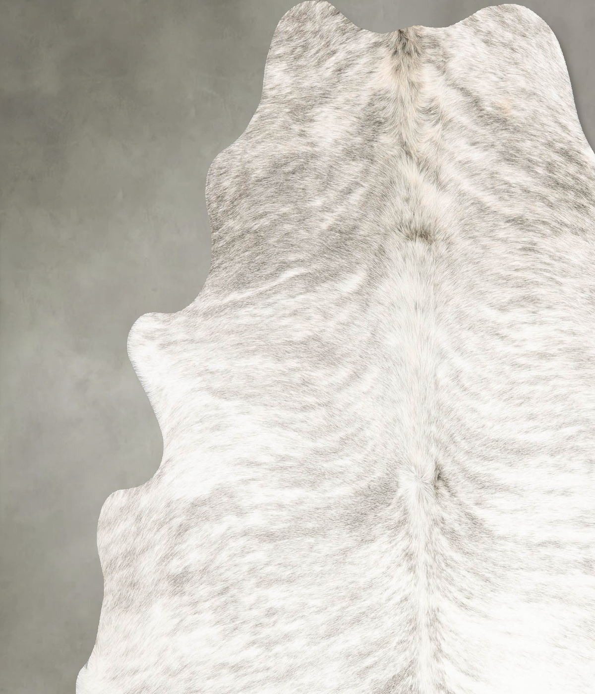 Grey Brindle X-Large Brazilian Cowhide Rug 6'9"H x 6'4"W #B28829 by Hudson Hides
