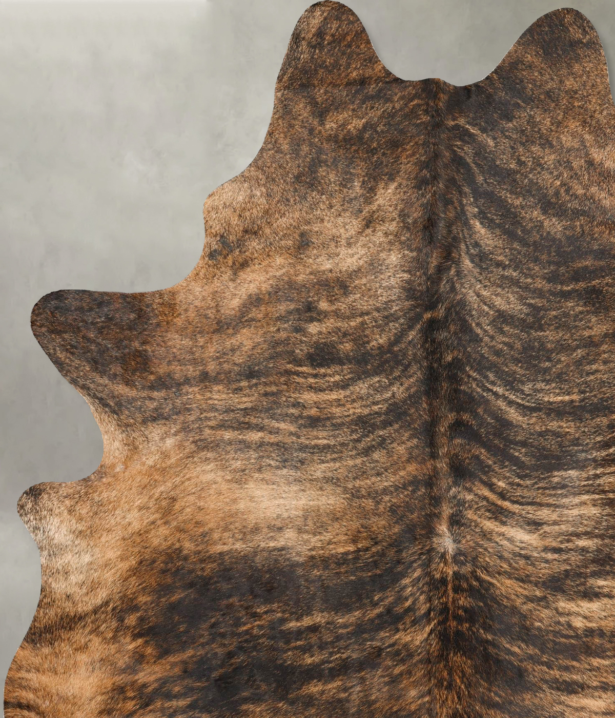 Medium Brindle X-Large Brazilian Cowhide Rug 8'0"H x 5'10"W #B28842 by Hudson Hides