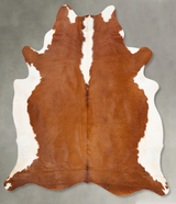 Hereford XX-Large Brazilian Cowhide Rug 7'9"H x 7'1"W #B28849 by Hudson Hides