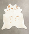 Brown and White Regular XX-Large Brazilian Cowhide Rug 7'8