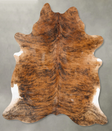 Medium Brindle X-Large Brazilian Cowhide Rug 7'4"H x 6'2"W #B28860 by Hudson Hides