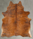 Medium Brindle X-Large Brazilian Cowhide Rug 7'2"H x 5'9"W #B28861 by Hudson Hides