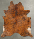 Medium Brindle X-Large Brazilian Cowhide Rug 7'3"H x 6'4"W #B28863 by Hudson Hides