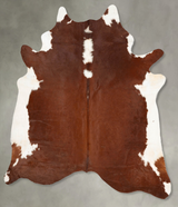 Hereford XX-Large Brazilian Cowhide Rug 8'6"H x 7'3"W #B28870 by Hudson Hides