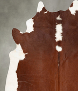 Hereford XX-Large Brazilian Cowhide Rug 8'6"H x 7'3"W #B28870 by Hudson Hides