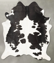Black and White X-Large Brazilian Cowhide Rug 7'7"H x 6'6"W #B28876 by Hudson Hides