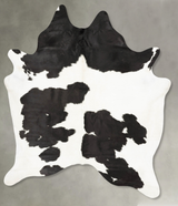 Black and White XX-Large Brazilian Cowhide Rug 8'8"H x 6'11"W #B28877 by Hudson Hides