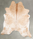 Beige and White XX-Large Brazilian Cowhide Rug 8'1"H x 7'5"W #B28879 by Hudson Hides