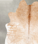 Beige and White XX-Large Brazilian Cowhide Rug 8'1"H x 7'5"W #B28879 by Hudson Hides