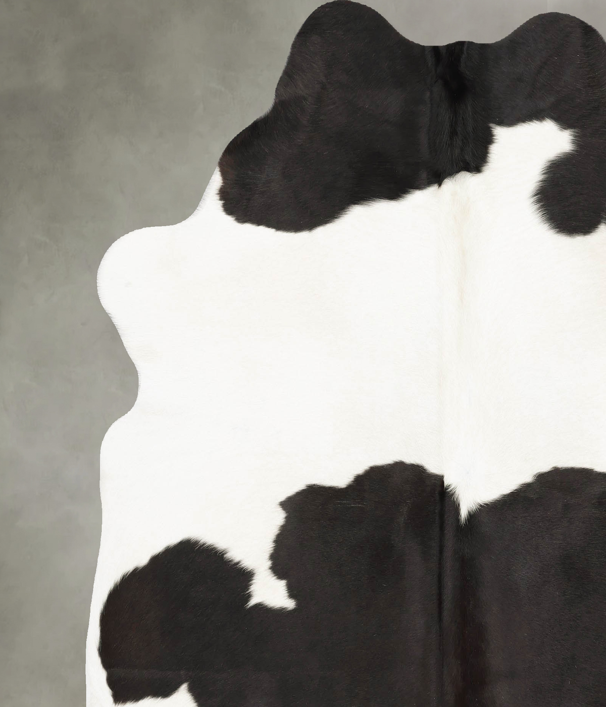 Black and White X-Large Brazilian Cowhide Rug 7'2"H x 6'3"W #B28908 by Hudson Hides