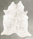 Grey Brindle X-Large Brazilian Cowhide Rug 7'6"H x 6'3"W #B28910 by Hudson Hides