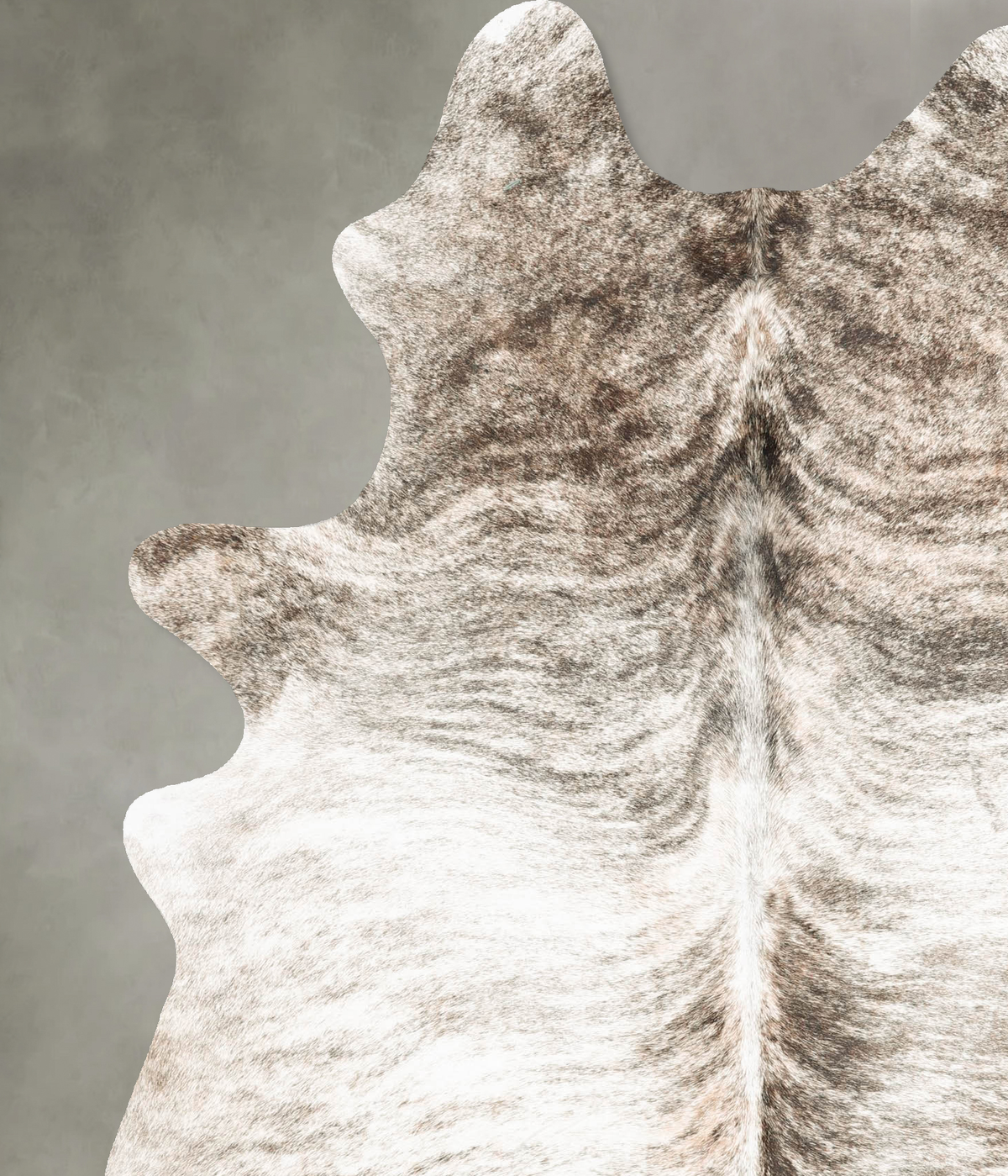 Grey Brindle X-Large Brazilian Cowhide Rug 7'7"H x 5'8"W #B28914 by Hudson Hides