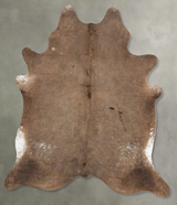 Taupe XX-Large Brazilian Cowhide Rug 7'11"H x 6'5"W #B28915 by Hudson Hides