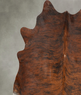 Dark Brindle X-Large Brazilian Cowhide Rug 6'9"H x 6'7"W #B28920 by Hudson Hides