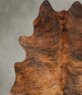 Medium Brindle X-Large Brazilian Cowhide Rug 7'1"H x 5'11"W #B28924 by Hudson Hides