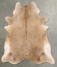 Taupe XX-Large Brazilian Cowhide Rug 7'10"H x 6'8"W #B28928 by Hudson Hides