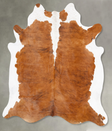 Medium Brindle XX-Large Brazilian Cowhide Rug 7'8"H x 6'11"W #B28933 by Hudson Hides