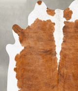 Medium Brindle XX-Large Brazilian Cowhide Rug 7'8"H x 6'11"W #B28933 by Hudson Hides