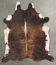 Dark Brindle XX-Large Brazilian Cowhide Rug 9'1"H x 7'2"W #B28936 by Hudson Hides