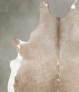 Taupe XX-Large Brazilian Cowhide Rug 8'8"H x 6'11"W #B28939 by Hudson Hides