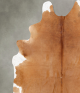 Solid Brown XX-Large Brazilian Cowhide Rug 9'0"H x 7'4"W #B28940 by Hudson Hides
