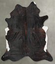Dark Brindle XX-Large Brazilian Cowhide Rug 8'7"H x 7'5"W #B28941 by Hudson Hides