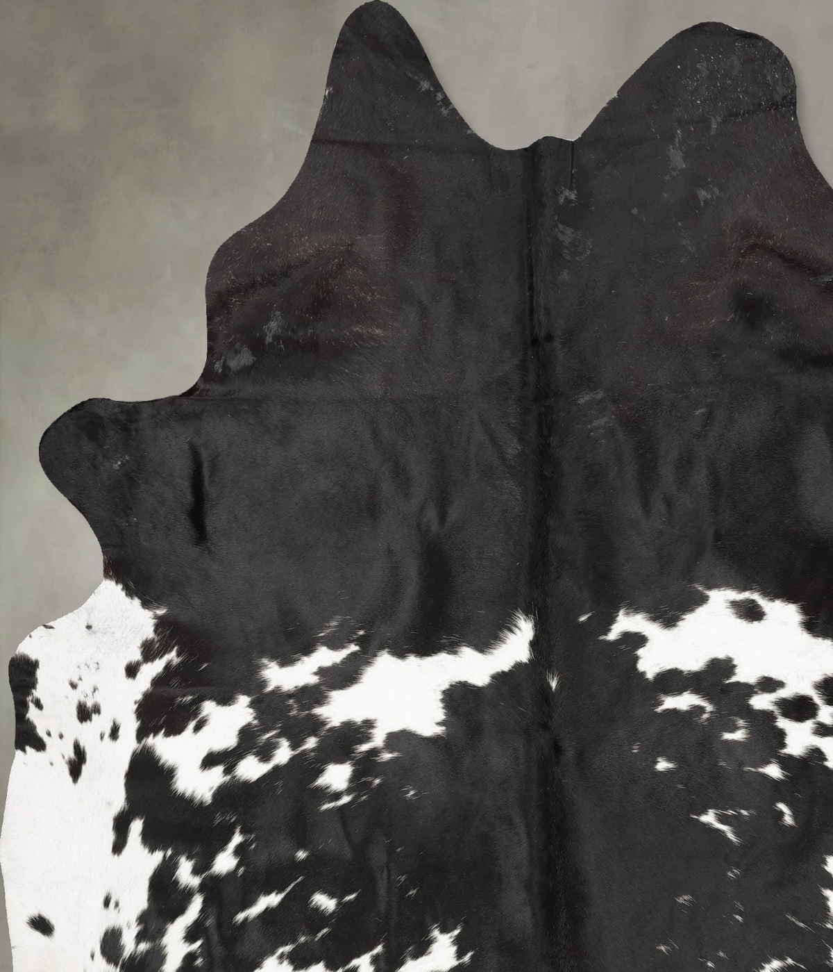 Black and White XX-Large Brazilian Cowhide Rug 8'1"H x 6'7"W #B28944 by Hudson Hides