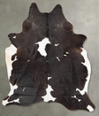 Chocolate and White XX-Large Brazilian Cowhide Rug 8'10"H x 6'4"W #B28946 by Hudson Hides