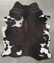 Chocolate and White XX-Large Brazilian Cowhide Rug 8'4"H x 6'4"W #B28950 by Hudson Hides