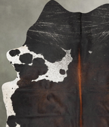 Chocolate and White XX-Large Brazilian Cowhide Rug 8'4"H x 6'4"W #B28950 by Hudson Hides