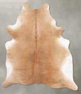 Beige XX-Large Brazilian Cowhide Rug 8'5"H x 7'0"W #B28954 by Hudson Hides