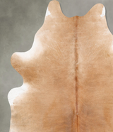 Beige XX-Large Brazilian Cowhide Rug 8'5"H x 7'0"W #B28954 by Hudson Hides