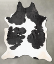 Black and White XX-Large Brazilian Cowhide Rug 8'6"H x 6'10"W #B28957 by Hudson Hides