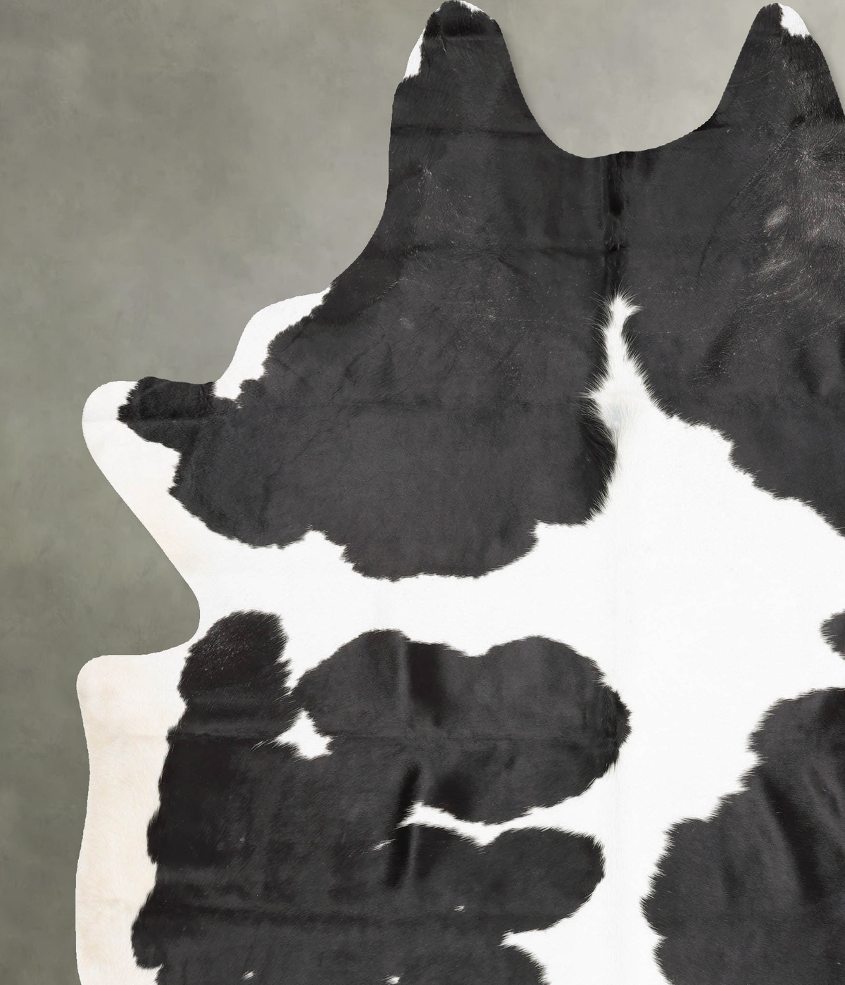 Black and White XX-Large Brazilian Cowhide Rug 8'6"H x 6'10"W #B28957 by Hudson Hides
