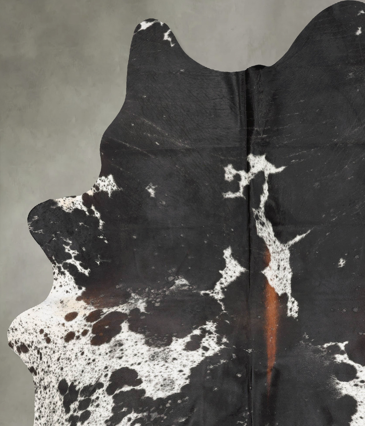 Salt and Pepper Black XX-Large Brazilian Cowhide Rug 8'6"H x 6'6"W #B28958 by Hudson Hides