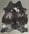 Salt and Pepper Black X-Large Brazilian Cowhide Rug 7'10"H x 6'3"W #B28959 by Hudson Hides