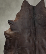 Chocolate XX-Large Brazilian Cowhide Rug 9'0"H x 7'3"W #B28960 by Hudson Hides