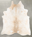 Beige and White XX-Large Brazilian Cowhide Rug 9'1"H x 7'4"W #B28968 by Hudson Hides