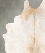 Beige and White XX-Large Brazilian Cowhide Rug 9'1"H x 7'4"W #B28968 by Hudson Hides