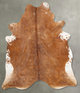 Brown and White Regular XX-Large Brazilian Cowhide Rug 9'0"H x 7'6"W #B28970 by Hudson Hides