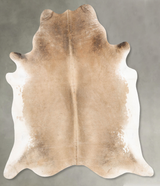 Light Caramel XX-Large Brazilian Cowhide Rug 7'5"H x 6'10"W #B28972 by Hudson Hides
