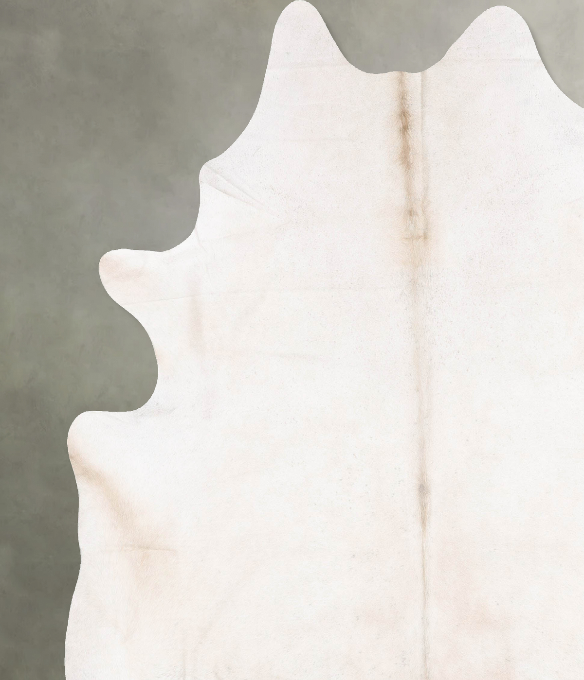 Ivory with Beige XX-Large Brazilian Cowhide Rug 9'1"H x 7'7"W #B28973 by Hudson Hides