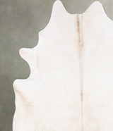 Ivory with Beige XX-Large Brazilian Cowhide Rug 9'1"H x 7'7"W #B28973 by Hudson Hides