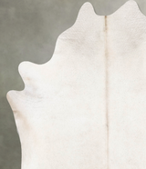 Ivory with Beige X-Large Brazilian Cowhide Rug 7'3"H x 6'9"W #B28975 by Hudson Hides