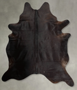 Solid Black XX-Large Brazilian Cowhide Rug 8'6"H x 6'10"W #B28977 by Hudson Hides
