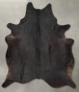 Solid Black XX-Large Brazilian Cowhide Rug 8'11"H x 7'3"W #B28979 by Hudson Hides