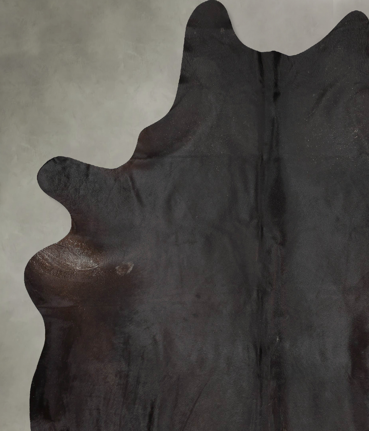 Solid Black XX-Large Brazilian Cowhide Rug 8'11"H x 7'3"W #B28979 by Hudson Hides